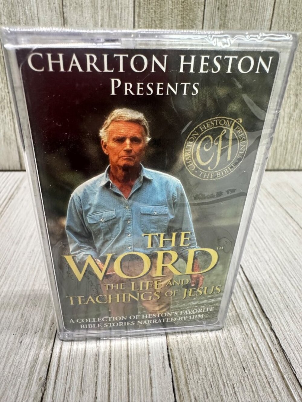 Vtg Charlton Heston The Word The Life and Teachings Of Jesus Cassette Tape New